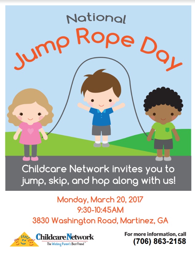 Jump Rope Day Monday March 17
